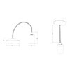 Knightsbridge 6 Inch E27, Contemporary Pendant Set in Brushed Chrome