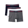 Lacoste Men's Cotton Stretch Tricolor Waistband Boxer Briefs, 3-pack, Deep