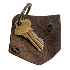 Apexio Leather Car Keychain, Universal Key Fob Keychain, Leather Key Chain Holder for Men and Women