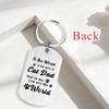 Alotozo Cat Dad Christmas Keychain - Dad Birthday Xmas Gifts