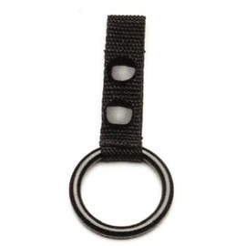 Police Nylon Web Night Stick Baton Ring Holder for Duty Belt with 2 Black Snaps