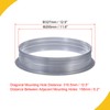 WorkBless Metal Exhaust Flange 12" Straight Pipe Connector for HVAC