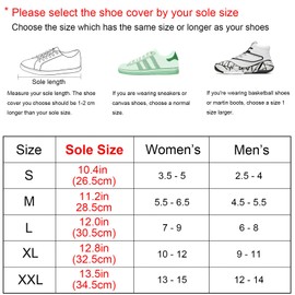 HEKEDES Waterproof Shoe Covers Thickened Reusable& Foldable Rain Boot Shoe Cover Non-Slip with Zipper, Reflector, Men Women Rain Gear-Black