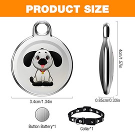 NAVESO Mini GPS Tracker for Cats and Dogs, Pet Tracker with Dog Collar, Cat Tracker, Real-time Location Tracking, IP65 Waterproof, No Monthly Fees