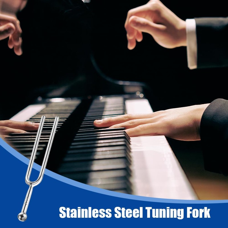 2 PCS A 440 Hz Tuning Fork Standard Tuner Tone