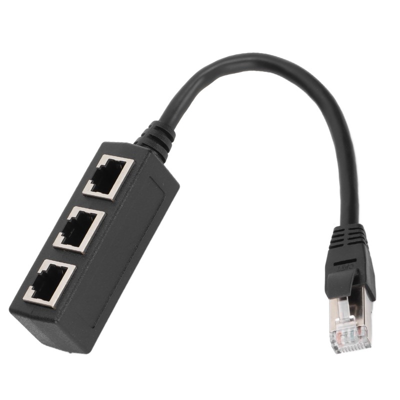 RJ45 Ethernet Adapter Cable Extension Function 1 to 3 Port