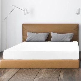 PiccoCasa Fitted Sheet 180 x 200 cm - Soft Fitted Sheet for Box Spring Beds Thick Mattresses up to 35 cm - Brushed Microfibre Bed Sheet - White 180 x 200 x 35 cm