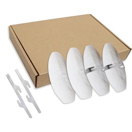 Jmxu's 3.5"-4" Cuttlebone for Birds Parakeets, Cuddle Bone with Metal Holder, Cuttlefish Bone for Sharp Beaks, Natural Birds Calcium for Parrots Cockatiels Tortoises, 4 Pcs