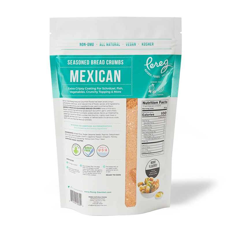 Pereg Mexican Bread Crumbs (12 Oz) - Mexican Flavor Seasoned
