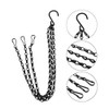 Set of 2 Black Iron Chain Plant Holders! Perfect for