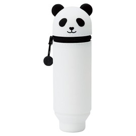 LIHIT LAB Kawaii Japanese Panda Stand Up Pencil Case For School Office College, Cute School Supplies, Animal Pen Holder Pouch Holder Teen Girls, Travel Cosmetics Storage, Artist Pencil Case (A7712-6)