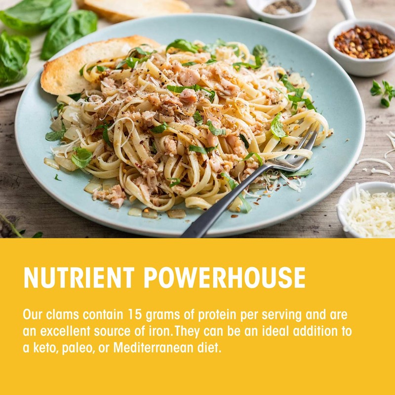 Pacific Pearl Fancy Whole Smoked Clams in Oil 3.75 oz