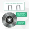 Heavy Duty 4" V-Groove Slide Gate Wheel Kit,3000lbs Capacity, Dual