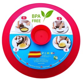 LCQI Lid Voltortillas Turning Tour Omelette Potato (Red)