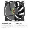 upHere 120mm Case Fan - Low Noise, High Airflow, Ultra