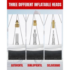 Bicycle Valve Adapter Set, 21 Pieces - For All Valves, Car Valve Adapter, French Valve, Ball Needle, Taper Valve and Air Pump Adapter with Sorting Box, All Valve Adapters Bicycle for Bicycle Pump