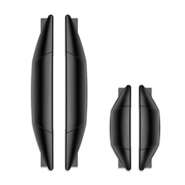 HQRNYP 4PCS Car Door Anti-Collision Strip, Car Door Edge Guards, Auto Body Self Adhesive Anti-Scratch Strips, Universal Auto Accessories Bumper Guard Protector Strips for Most Vehicles (Black)