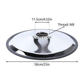 MUSESPANI Hydraulic Barber Chair Pump Salon Chair Lift Cylinder w/ 23" Base Replacement, Hydraulic Lift Cylinder Replacement for Hairdressing Salon Office Chair 4.3in Adjustable Height. (Load 440lbs)