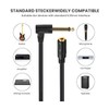 Seadream 3.5mm Female to 6.35mm TS Male Right Angle Connector,