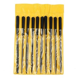 10pcs Guitar Frets Nuts File Set Polished File Guitar Repag Tools Professional Guitar Luthier Tool for Stringed Musical Instrument QIUNI