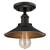 Westinghouse 6336000 Louis One-Light Indoor Semi-Flush Ceiling Fixture, Oil Rubbed