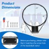 All Weather 18-Inch Basketball Rim Goal Replacement with Mounting Hardware