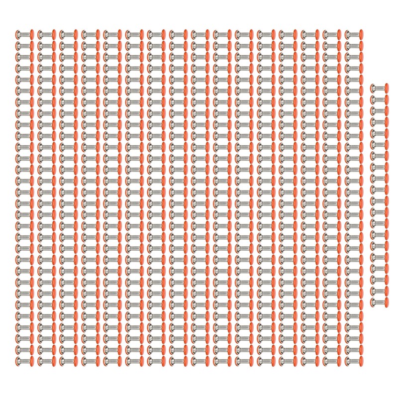500 Sets Metal Studs Rivets 6x8mm Iron High Hardness Strong