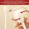 4PCS 360° Flexible Silicone Bottle Brush with Long Handle Soft