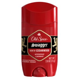 Old Spice Antiperspirant and Deodorant for Men, Red Collection, Swagger Cedarwood Scent, Packaging May Vary, 2.6 Oz, Pack of 6