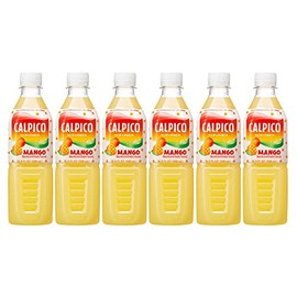 CALPICO Mango, Non-Carbonated Drink, Japanese Beverage Contains Mango Juice Concentrate, Sweet and Tangy Asian Drink, 16.9 FL oz. (Pack of 6)