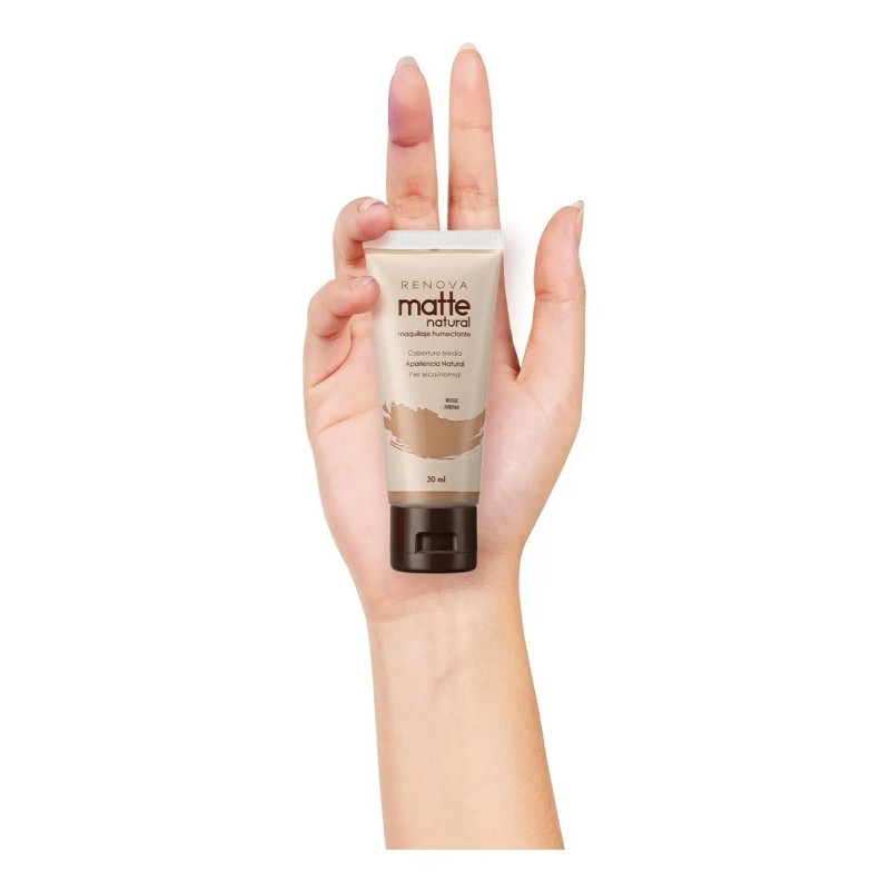 Base De Maquillaje Mate Acabado Natural Matte Natural Renova
