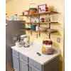 LuckIn 12-Pack Heavy Duty Shelf Bracket, 10 Inch Wall Shelf