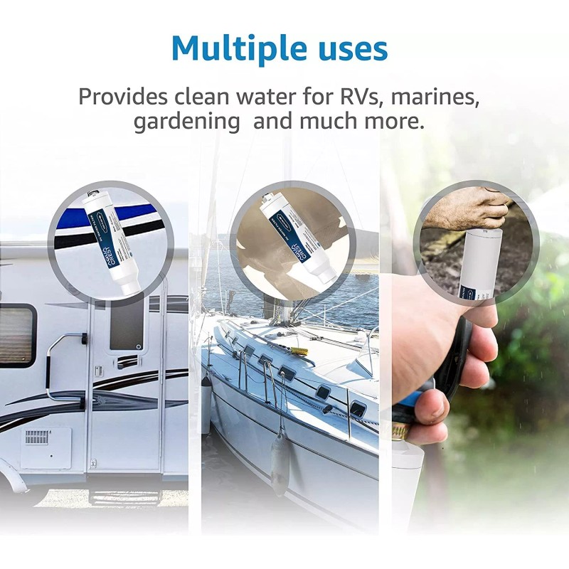 AQUA CREST RV Filter, RV Inline Hose Water Filter,Garden and