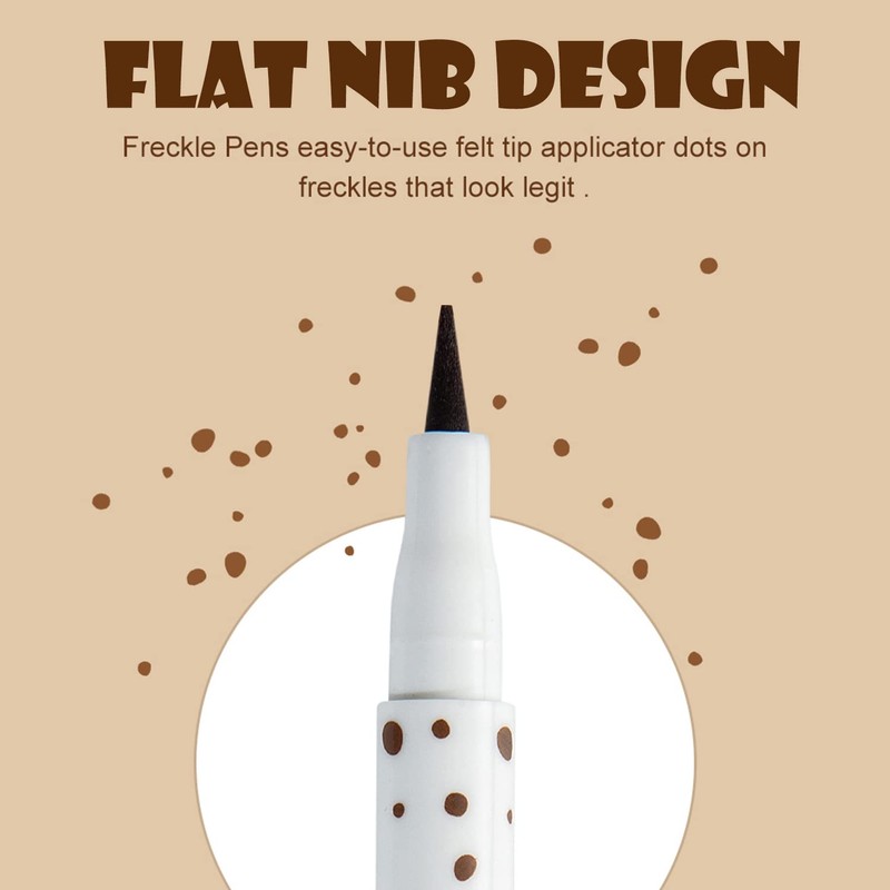 DekRion Freckle Pen, Long-Lasting Quick-Dry Pencil Natural Lifelike Water-proof Freckle