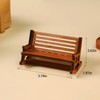 NVOXELIS 1:14 Miniature Rocking Chairs 2Pcs (Classic Brown, Realistic Slat