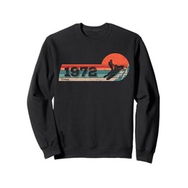 Snowmobiling Snow-motorcycle born 1972 Birthday Snowmobile Sweatshirt