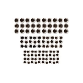Black & White Wiggly/Wobbly/Googly Eyes 100pk