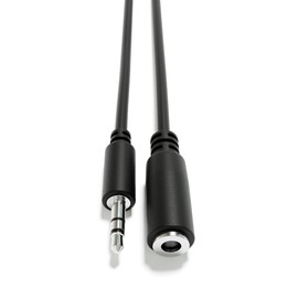 ExcelValley - Audio AUX Extension Cables Leads - Stereo Mini Jack TRS 3.5mm 1/8" [Nickel Plated | Male to Female | 90 cm - 35.43"]