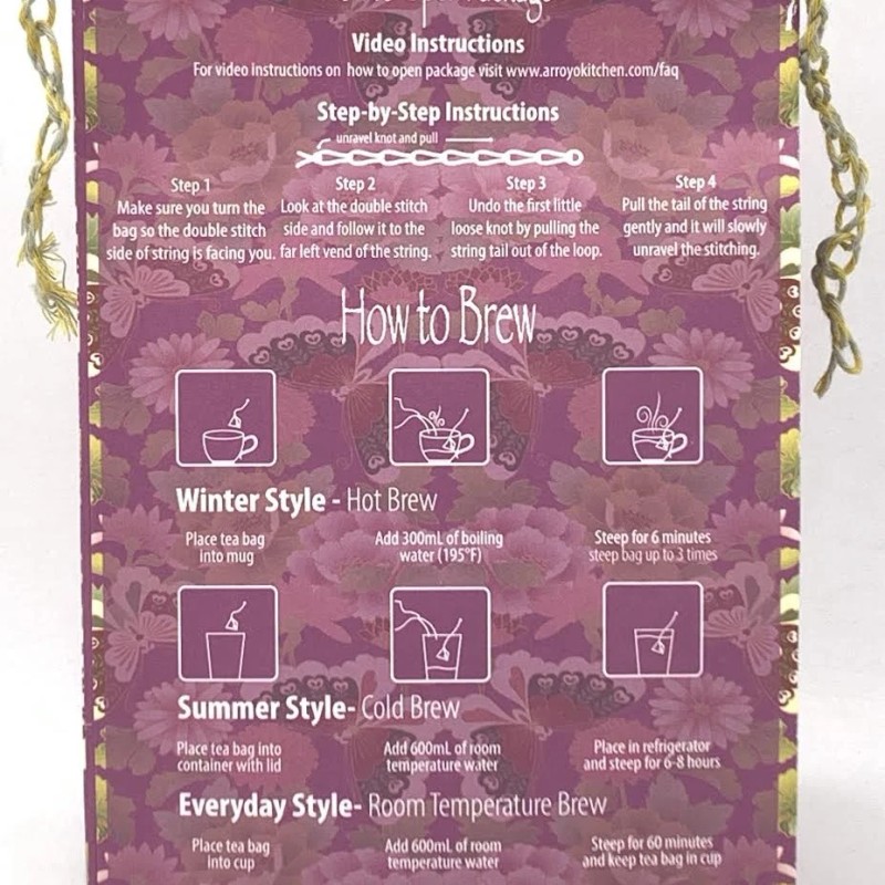 Little Jasmine Arroyo Kitchen Rose Oolong Tea 4gx5teabags