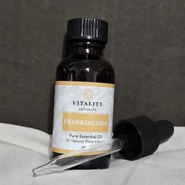 Vitality Extracts FRANKINCENSE Pure Essential Oil 30 ml with Dropper