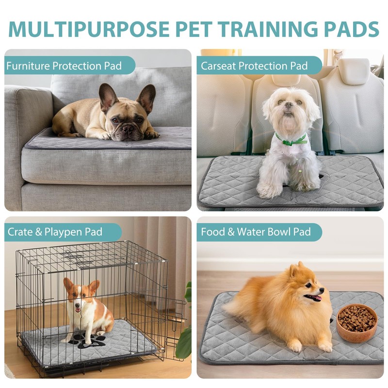 Reusable Pee Pad for Dogs 18"x24", Washable Dog Pee Pad