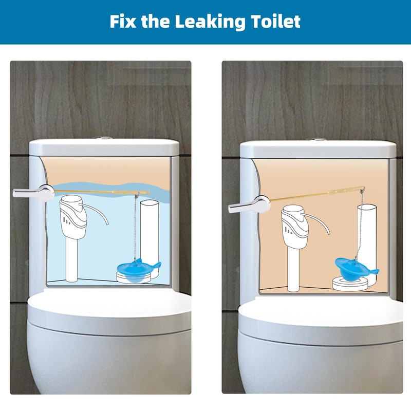 Hibbent 3 Pack Toilet Flapper Replacement, Compatible with Gerber 99-788,