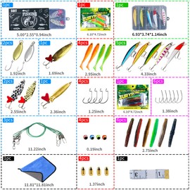 Fishing Gift Tackle Box Lures (Sweet Love Fishing Gear Gift Box)