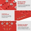 11-Hole Shelf Pin Jig and Hinge Jig 2-in-1,1/4 Inch and
