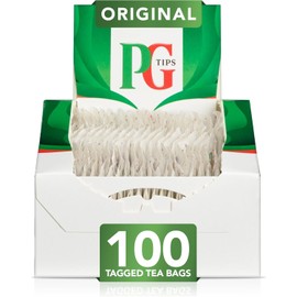 PG Tips Original | Black Tea Bags Bulk | One Cup | String & Tagged | Refreshing & Flavourful | 100 Plant Based Biodegradable Teabags