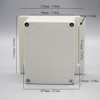 Grey Waterproof Plastic Electronic Enclosure ABS Plastic Junction Box 115mm