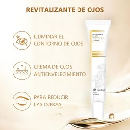 WEUD Contorno de Ojos con Retinal, Péptidos y Probióticos, Crema Ojos Hidratante para Bolsas, Líneas Finas, Ojeras y Arrugas, Cuidado de La Piel Corea