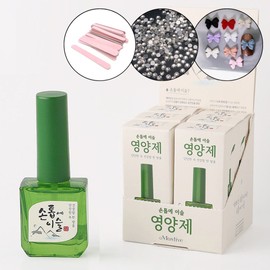 classic nail Mostive Nail Dew Set of 6 Nail Strengthener Nail Nutrients + 60 Parts / 모스티브 손톱에 이슬 6개 세트 손톱강화제 네일영양제+파츠60개