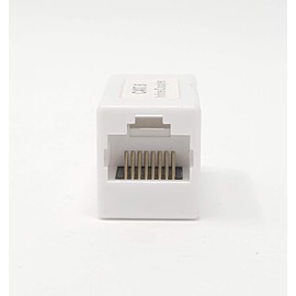 Micro connectors Cat6 Ethernet Coupler UL Listed White 5-Pack (C20-110L6W-5)