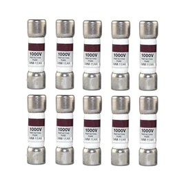 Fast-Acting Multimeter Fuse DMM-11AR, 1000V, 10x38mm, 10-Pack, Compatible with Multiple Models